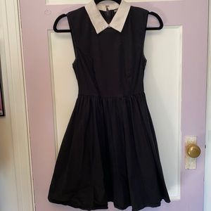BLACK A-LINE WHITE COLLAR DRESS FROM HOT TOPIC